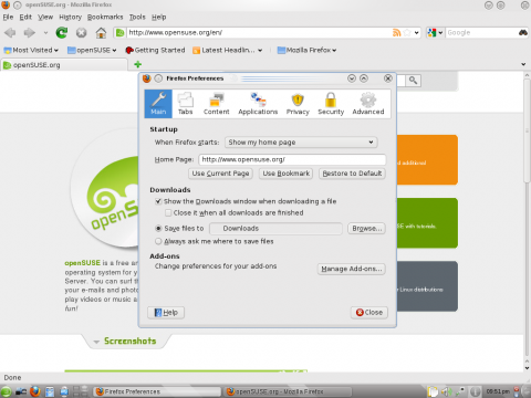 Firefox mit Oxygen-Theme