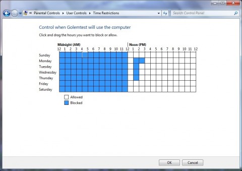 Einstellungen der Altersfreigabe