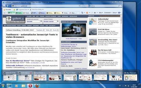 Tabvorschau in der Taskleiste beim Internet Explorer 8