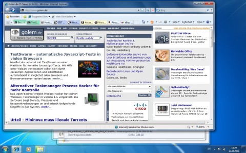 Fortschrittsbalken beim Kopieren im Taskleistensymbol
