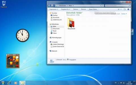 Symbol zum Anlegen neuer Ordner im Windows Explorer