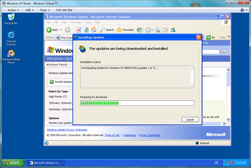 Windows-XP-Modus für Windows 7 ist fertig - Golem.de