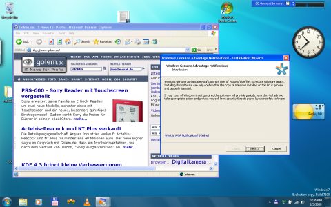 Windows-XP-Anwendungen in der Windows-7-RC-Umgebung