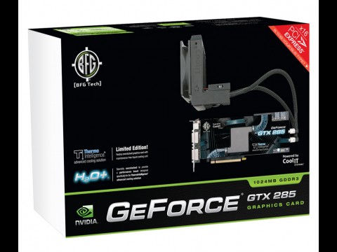 BFG GeForce GTX 285 H2O+ - mit gebrauchsfertiger, wartungsfreier Wasserk&uuml;hlung (WaK&uuml;)