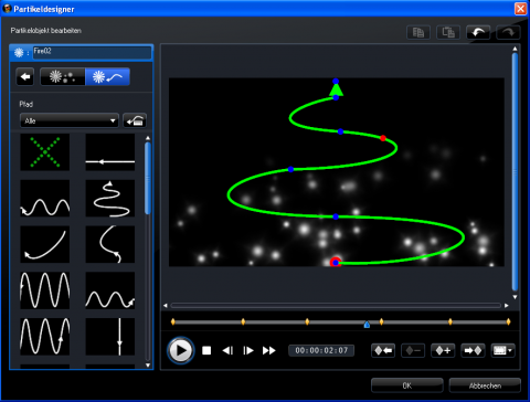 Powerdirector 8 - Partikeldesigner