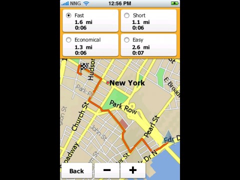 iGo my Way - Routenalternativen