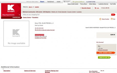 Kmart startet PS3-Slim-Vorbestellung