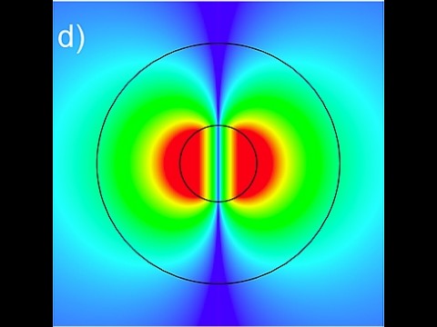 Spaser emittiert sichtbares Licht mit einer Wellenl&auml;nge von 525 Nanometern (Simulation) (Bild: Purdue Universit&auml;t).