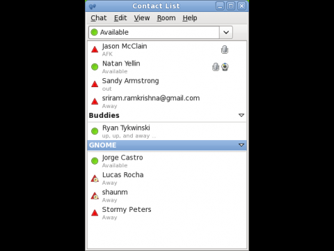Gnome 2.28 - Instant Messenger Empathy