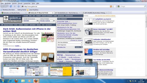 Firefox 3.6 - Beta - Tabvorschau unter Windows 7