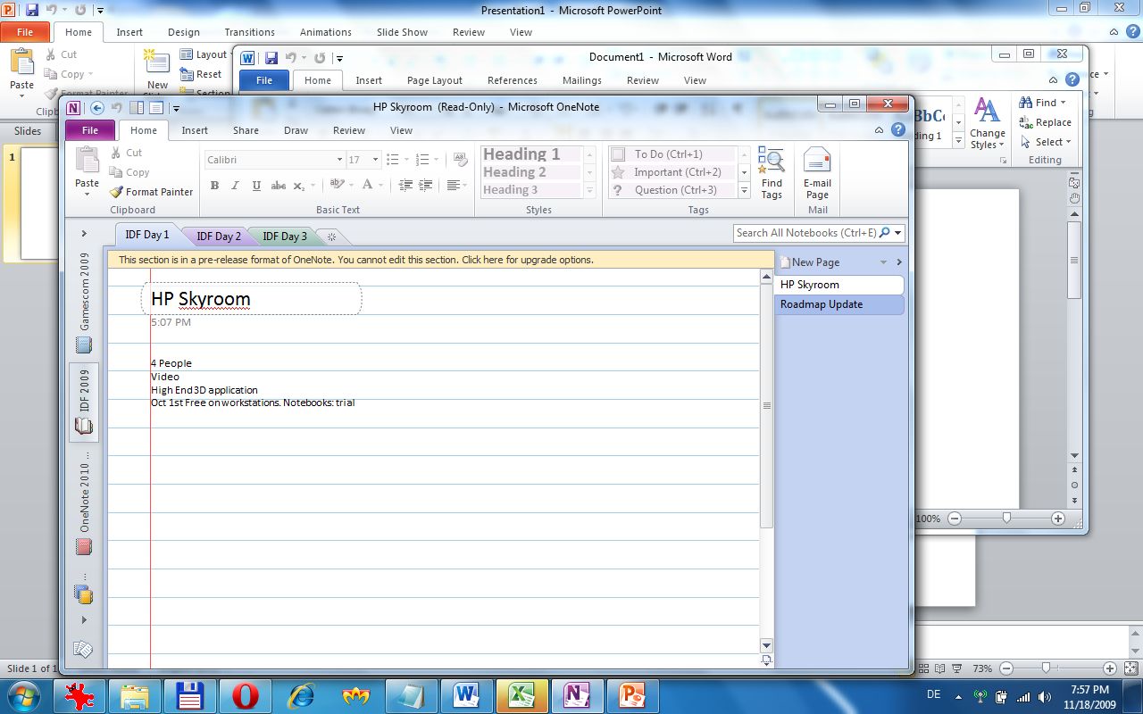 Office 2010 Beta: Neue Symbole in der Taskleiste