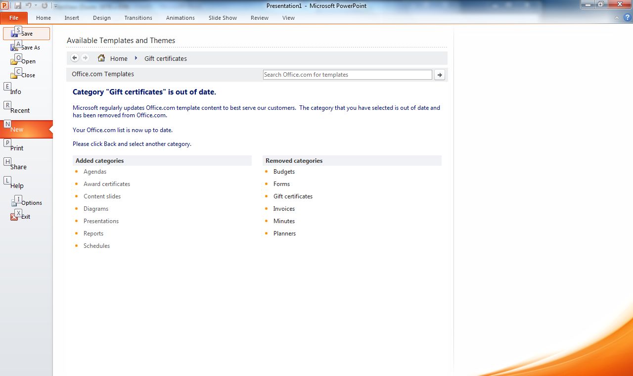 Neue Dokumentenauswahl mit Zugriff auf Office.com