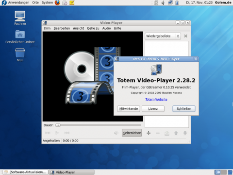 Ausgestattet mit entsprechenden Codes, spielt Totem s&auml;mtliche Videodateien ab. 