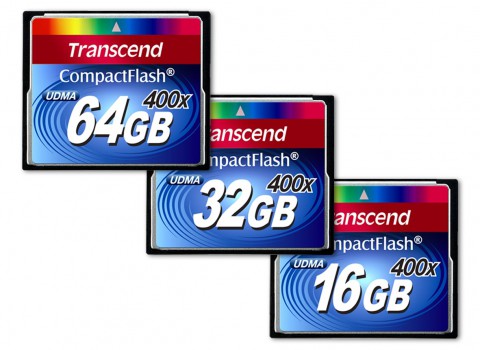 Transcend 400X Compact Flash - in Kapazitäten von 16, 32 und 64 GByte lieferbar