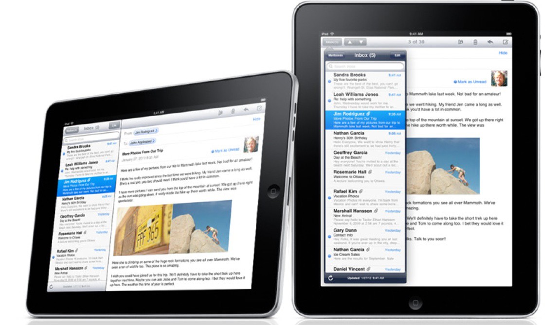 Apple iPad Apps - Mail