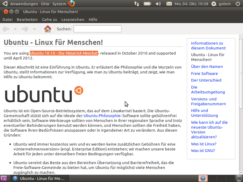 Die endgültige Version von Maverick Meerkat erscheint am 10. Oktober 2010.