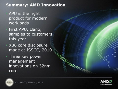 Ab 2011 soll AMDs neue Fusion-CPU verf&uuml;gbar sein.