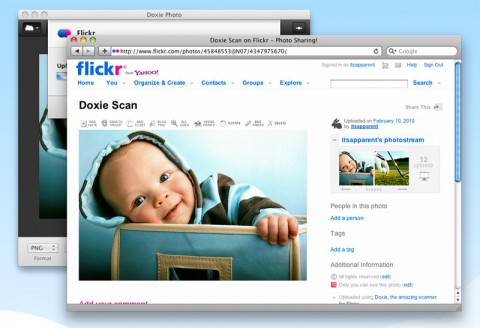 Doxie - Scan zu Flickr