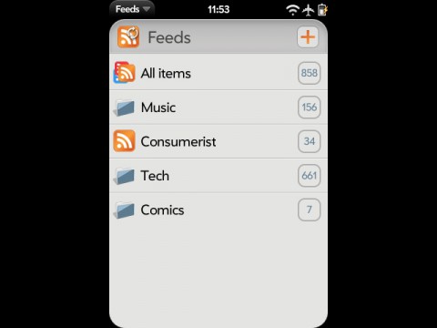 Feeds - &Uuml;bersichtsseite