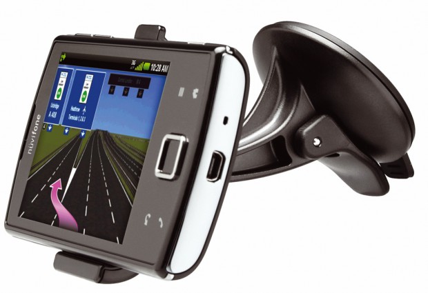 Garmin-Asus N&uuml;vifone A50 mit Kfz-Halterung