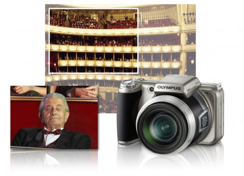 Olympus  SP800 UZ Simulation des Brennweitenbereichs