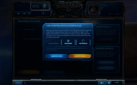 Starcraft 2: eines der Mehrspielermen&uuml;s