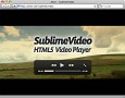 Sublimevideo - HTML5-Videoplayer mit Vollbildfunktion