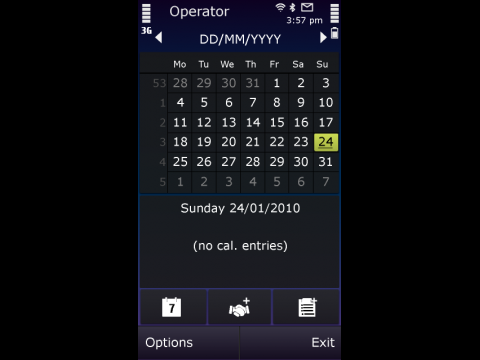 Symbian^3 - Kalender