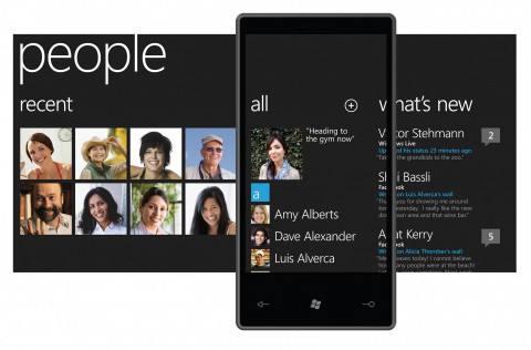 Peoplescreen von Windows Phone alias Windows Mobile 7