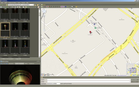 ... und die normale Stra&szlig;enkarte...