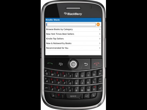 Amazons Kindle auf Blackberry