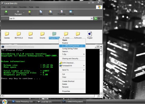 UltraDefrag - einzelne Ordner defragmentieren