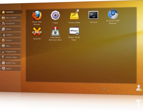 Der UNR-Desktop in der n&auml;chsten Version 10.04 samt Enlightenment-Engine