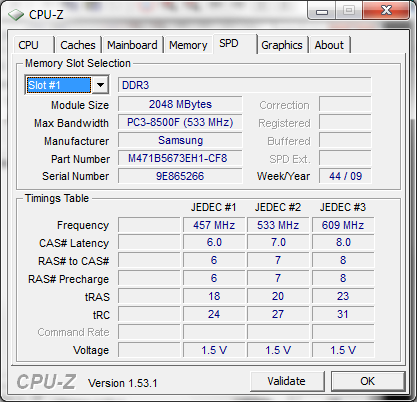 ... die aus zwei 2-GByte-Riegeln zusammengesetzt sind.