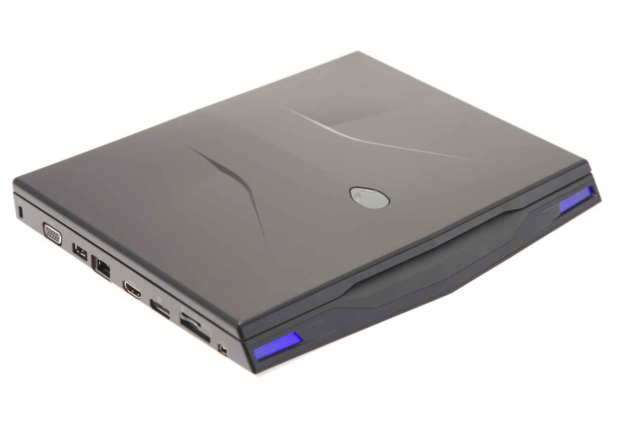 Tiefergelegt und leuchtend: Alienware M11x.