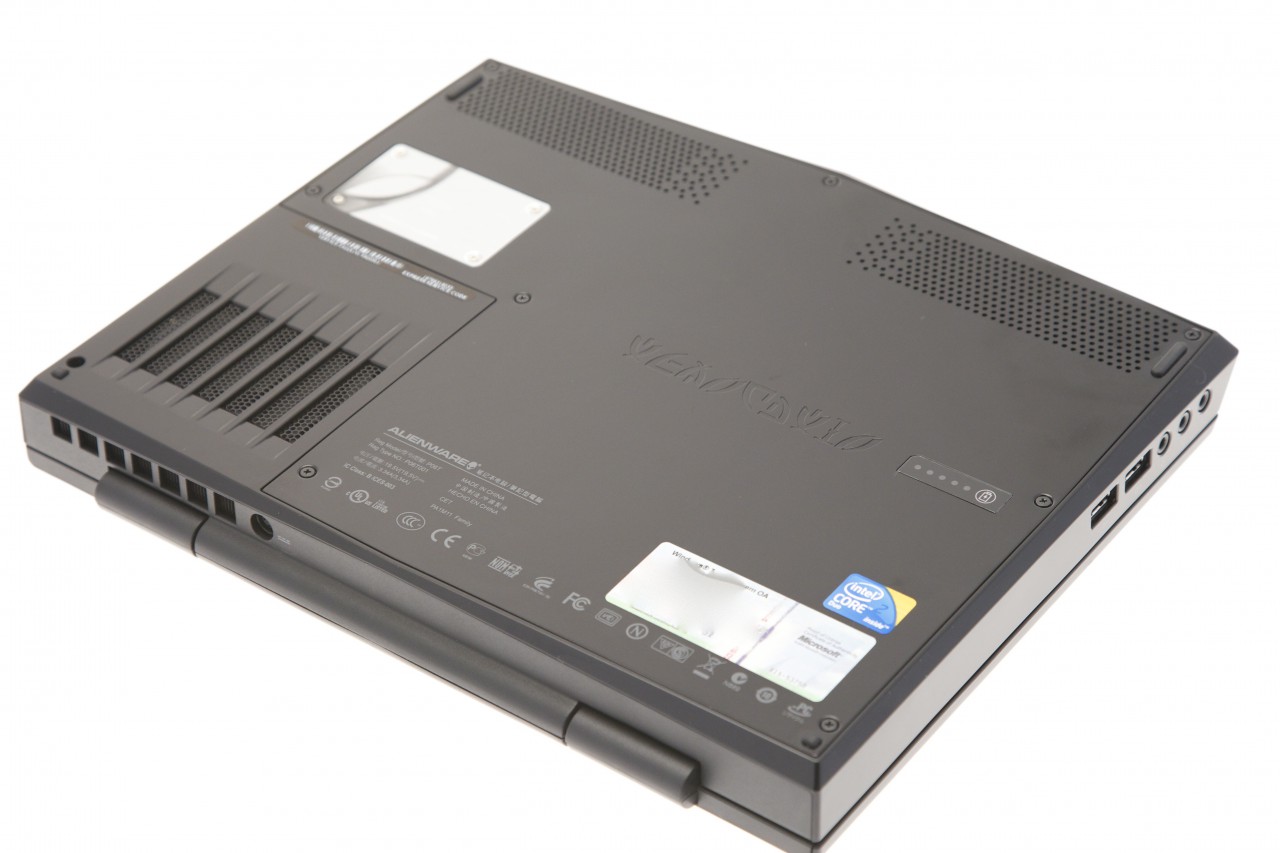 Die Unterseite des Notebooks