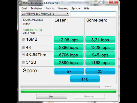 Alienware M11x: Die interne SSD ist schnell...