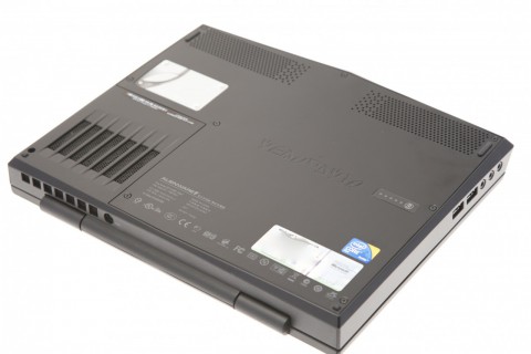 Die Unterseite des Notebooks