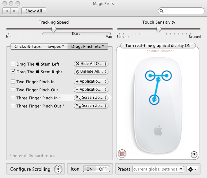 Magicprefs erlaubt es, weitere Gesten mit der Magic Mouse zu nutzen.