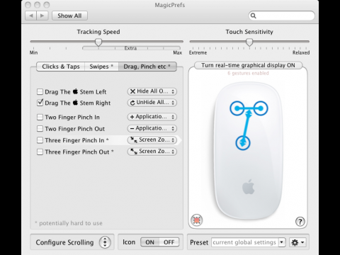 Magicprefs erlaubt es, weitere Gesten mit der Magic Mouse zu nutzen.