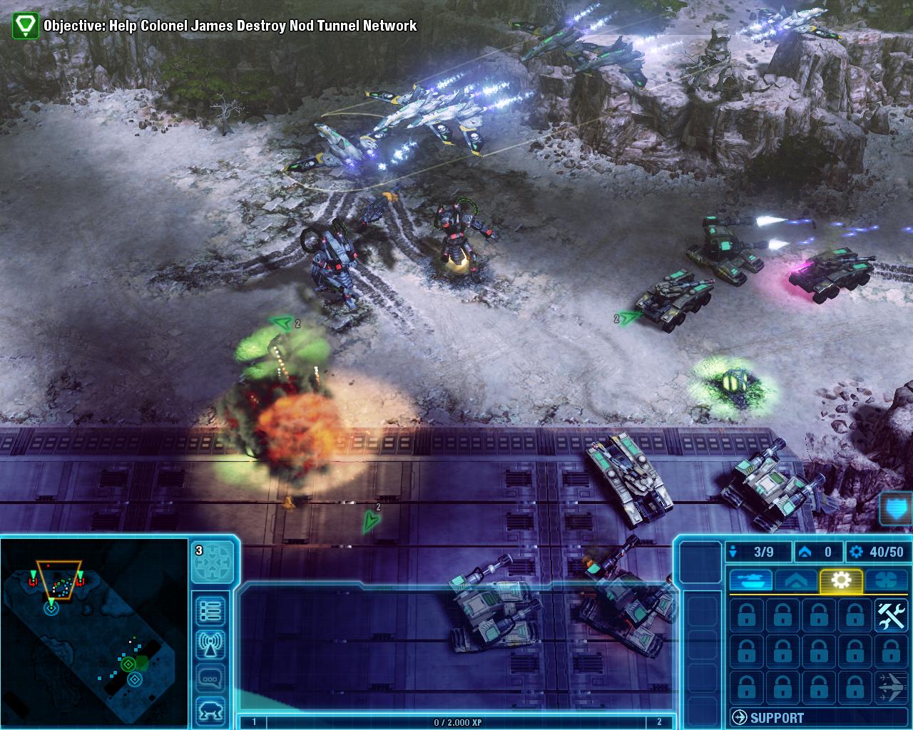 Explosionen und andere Grafikeffekte wirken veraltet.