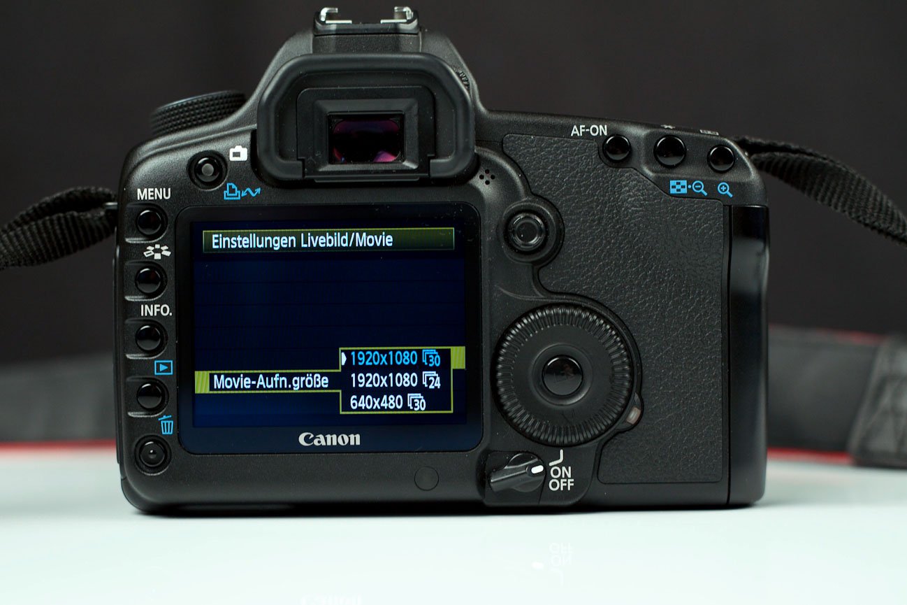 Canon EOS 5D Mark II - Firmwareupdate 2.0.3 - neue Film-Framerates