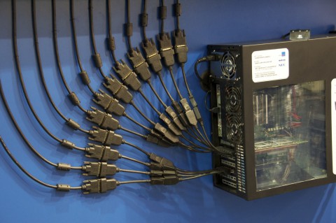 Matrox auf der Messe mit seiner Digital-Signage-L&ouml;sung ...