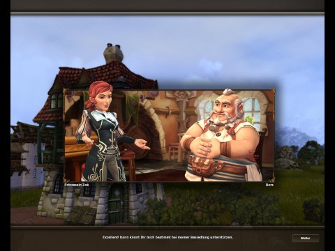 L&auml;ngere Dialoge erz&auml;hlen einen Gro&szlig;teil der Handlung.