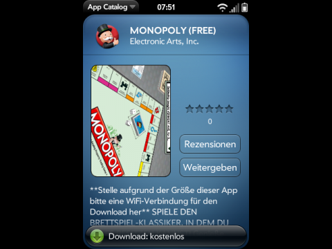 Monopoly gratis im deutschen App Catalog