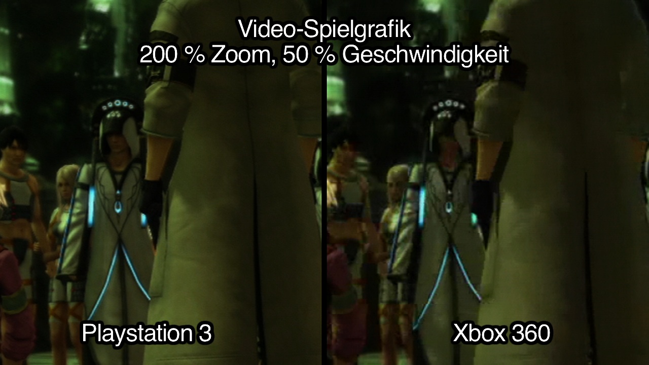 Vergleich Videosequenz: PS3-Version fast ohne Artefakte