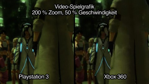 Vergleich Videosequenz: PS3-Version fast ohne Artefakte