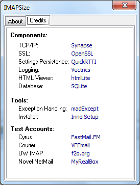 ... aber es funktioniert mit vielen verschiedenen IMAP-Servern.