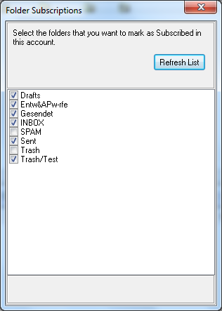 Das Abonnieren von Ordnern wird unterstützt.