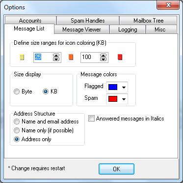 Flags kennt IMAPSize auch.
